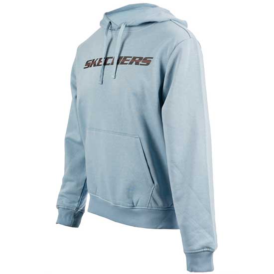 Skechers Motion Brushed Fleece Hoodie in Faded Denim