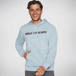 Skechers Motion Brushed Fleece Hoodie in Faded Denim