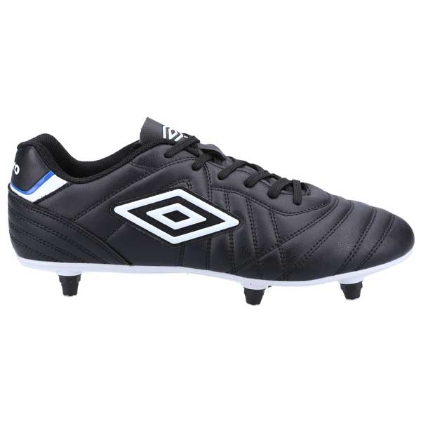 Lace-Up Soft Ground Football Boots with Leather Upper