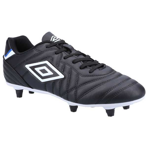 Lace-Up Soft Ground Football Boots with Leather Upper