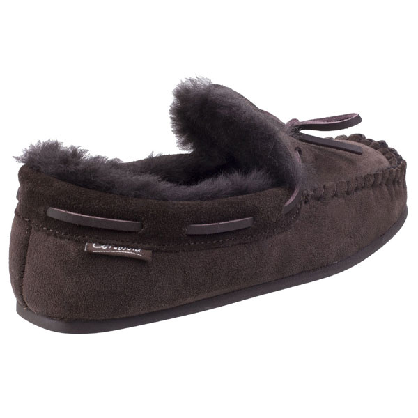 Stanway Moccasin Stitch Sheepskin Slipper
