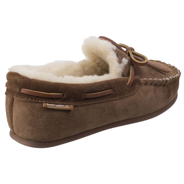 Stanway Moccasin Stitch Sheepskin Slipper