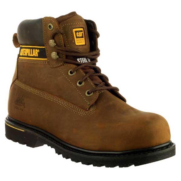 Toe Protection Cat S3 Holton Goodyear Welted Safety (Brown)