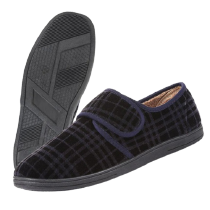  men’s touch-fastening slippers UK