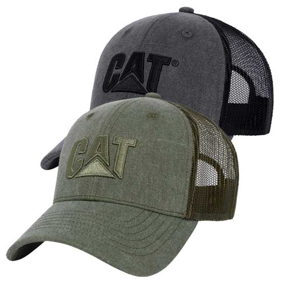 Cat Trucker Hat with Embroidered Logo