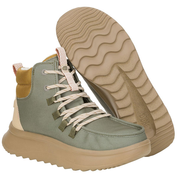 Wendy Peak Apres Lace-Up Twill Ankle Boots