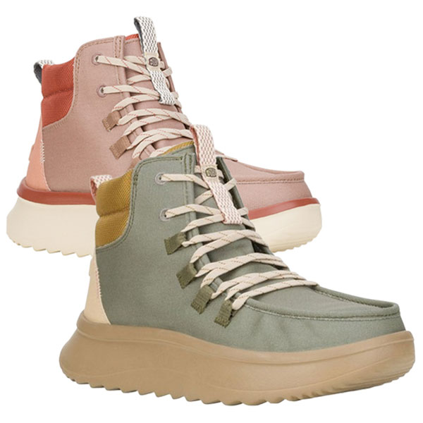 Wendy Peak Apres Lace-Up Twill Ankle Boots