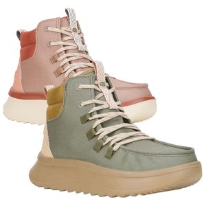 Wendy Peak Apres Lace-Up Twill Ankle Boots